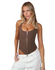 Sexy Backless Crop Top with Tie Design