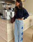 Fashionable Loose Straight Leg Jeans for Women