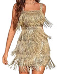 2026 Elegant Sequin Fringe Party Dress
