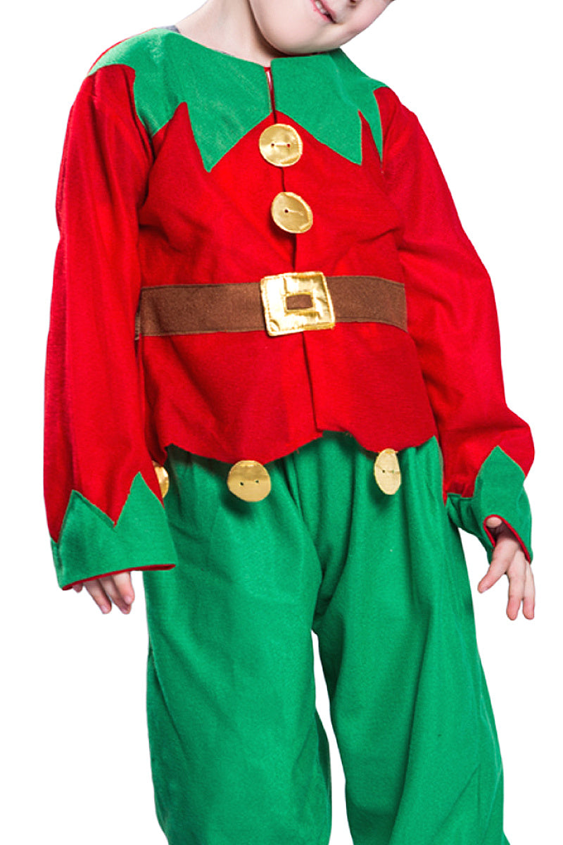 Cute Children's Christmas Elf Costume for Parties