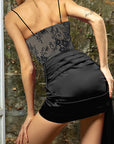 French Style Sexy Lace Strapless Mini Dress
