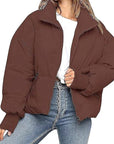Loose Fit Warm Short Down Jacket for Women