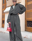 Casual White Fleece Jumpsuit for Women