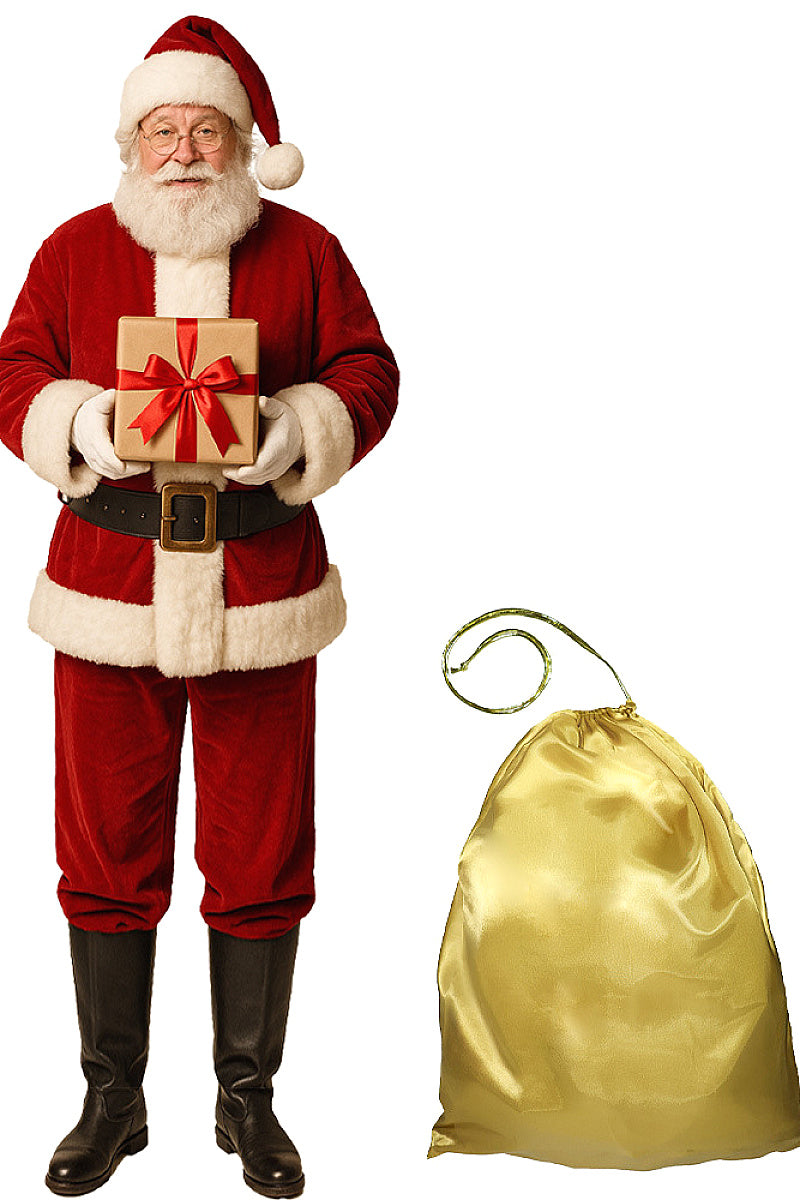 Oversized Christmas Gold Gift Bag