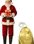 Oversized Christmas Gold Gift Bag