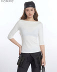 HeyHenry Women's Slim Fit Three-Quarter Sleeve Top
