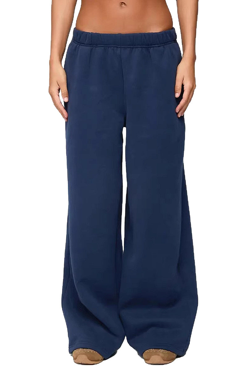 Trendy Letter Print Wide Leg Pants for Women
