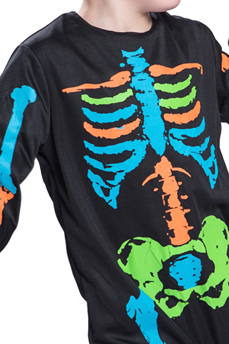 Colorful Skeleton Costume for Kids