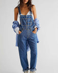 Casual Loose Denim Overalls for Women