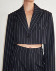 Elegant Striped Suit Set for Women