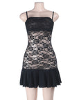 Sexy Lace Mini Slip Dress for Women