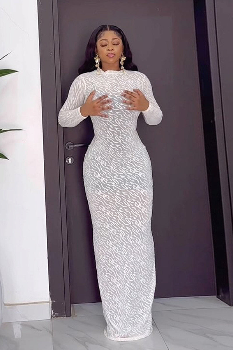 Classic Long Sleeve Velvet Dress for Women