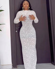 Classic Long Sleeve Velvet Dress for Women