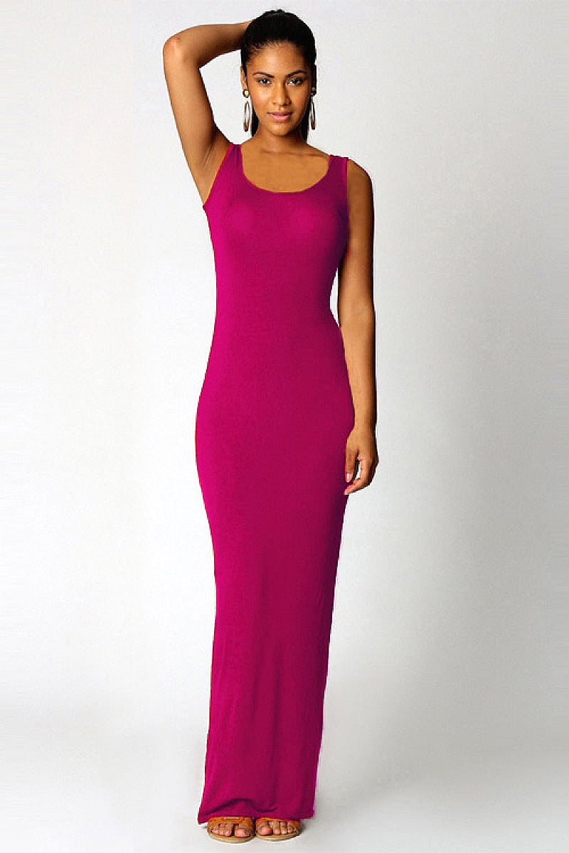 Elegant Summer Casual Sleeveless Maxi Dress
