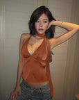 Summer Sexy Halter Neck Backless Top