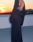 Elegant Long Sleeve Beach Dress for Summer