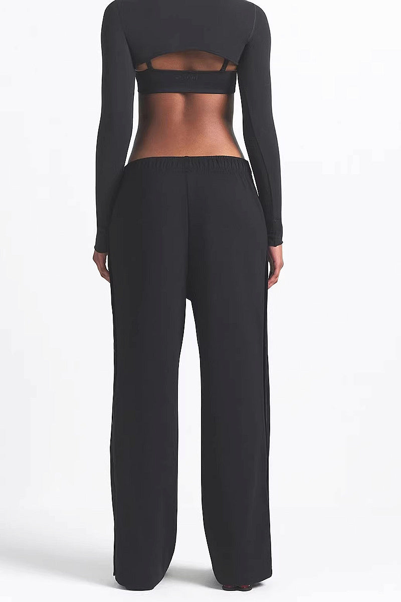 Loose Fit High Waist Wide Leg Pants for Women