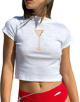 Trendy Summer T-Shirt with High Waist Pants