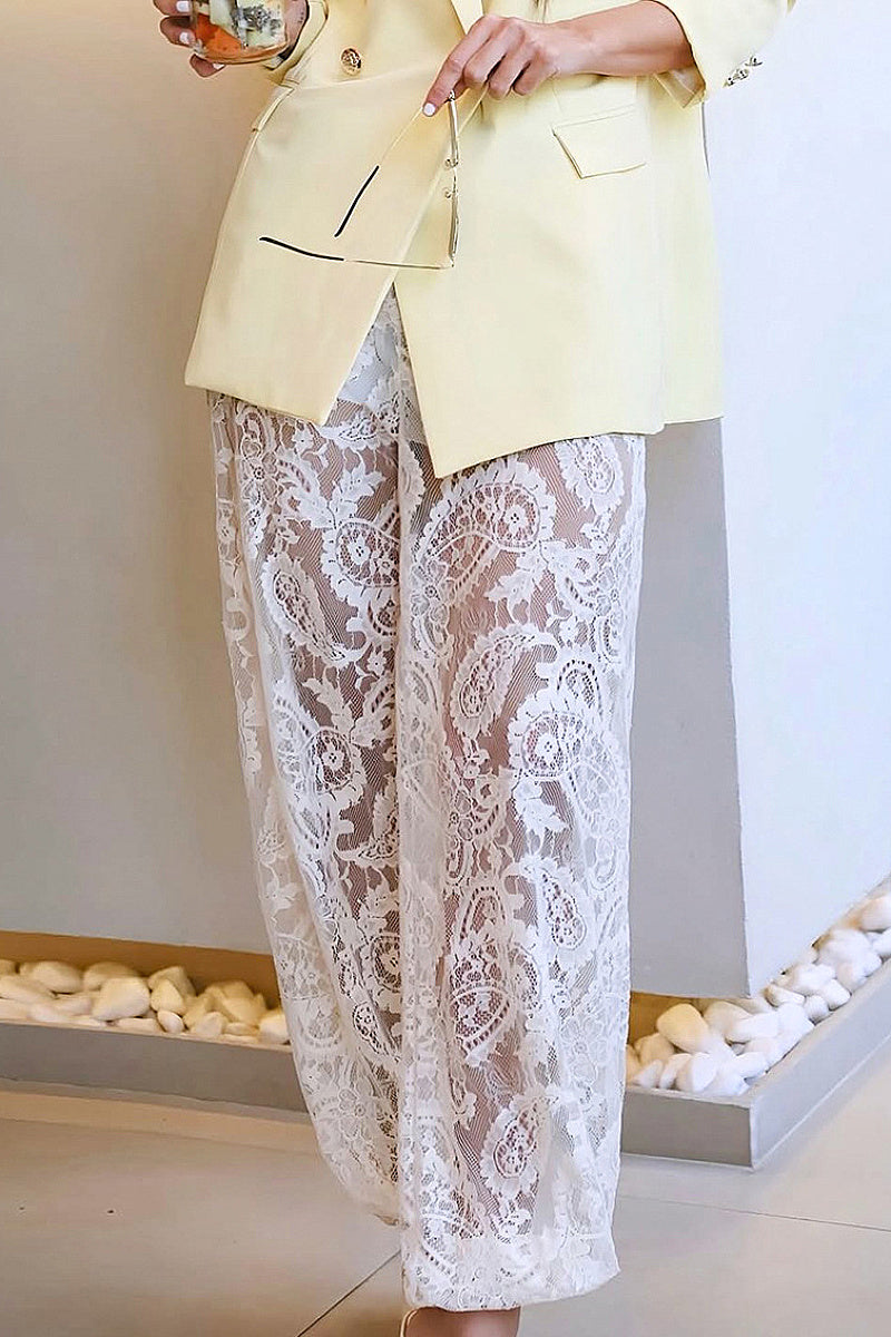 Lace Wide Leg Pants for Women