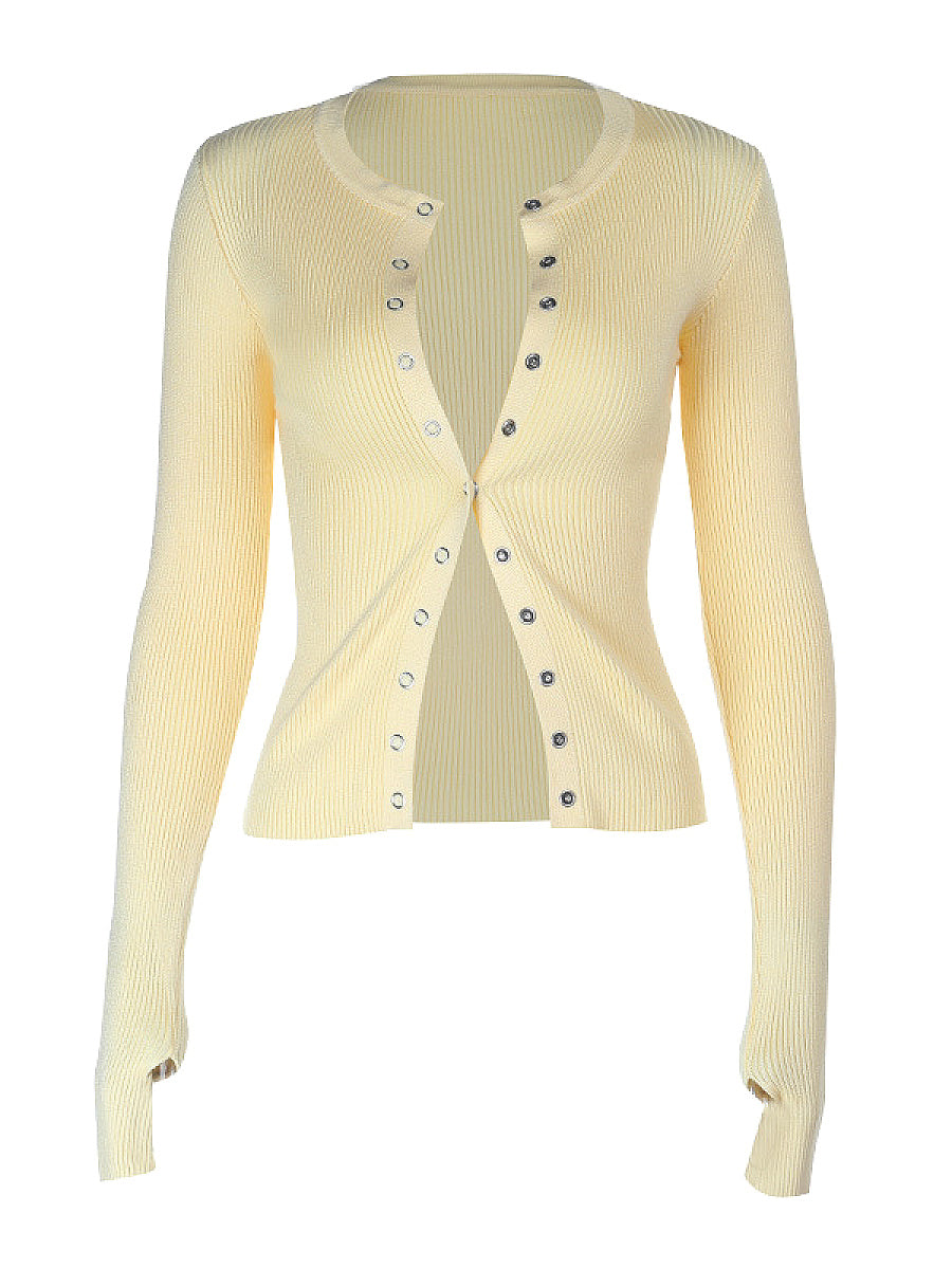 Fashionable Long Sleeve Button Top for Women