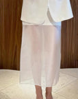 Summer High Waist Sheer Maxi Skirt for Women