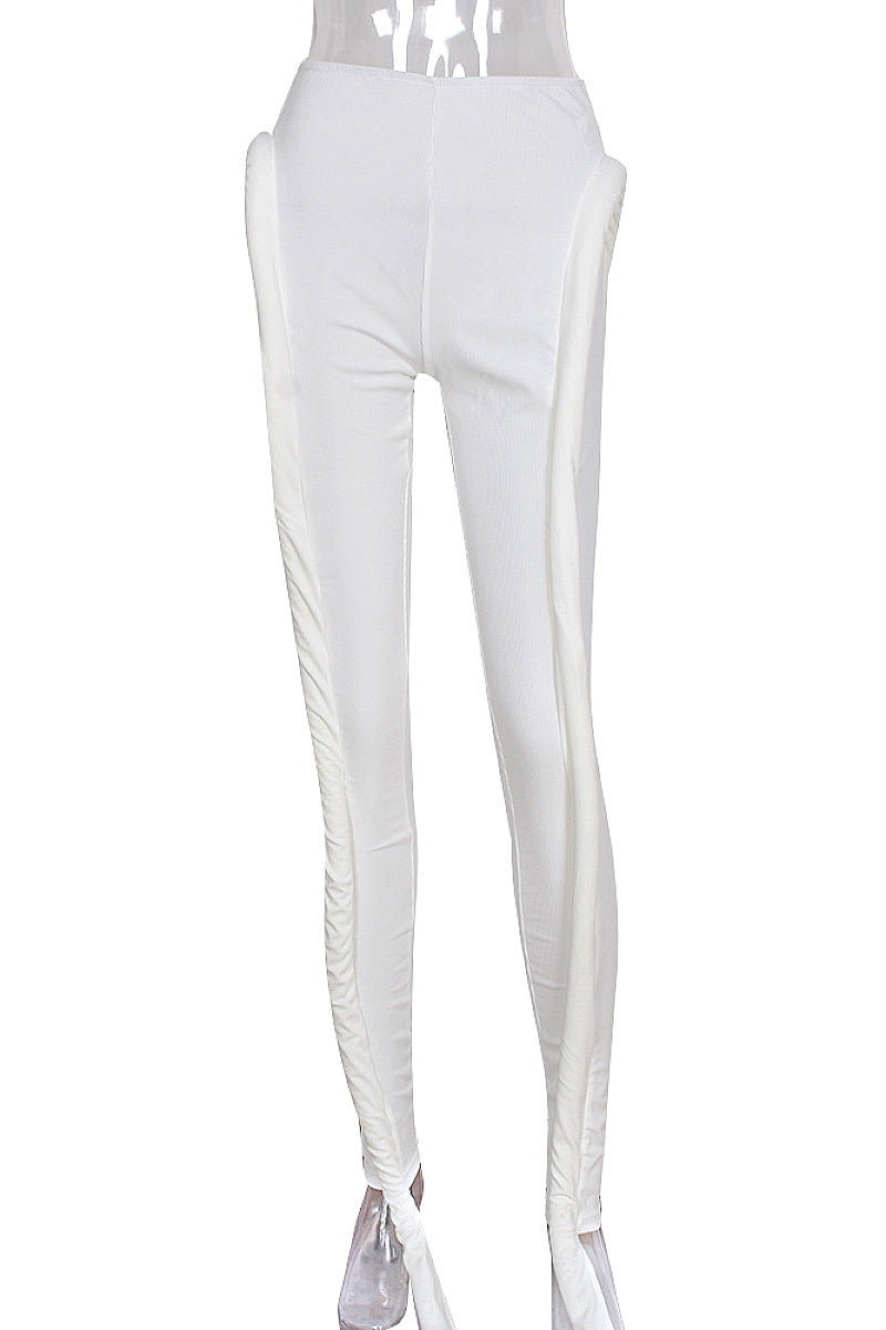 Trendy Solid Color Skinny Pants for Women