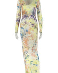Vintage Style Bodycon Dress with Long Sleeves