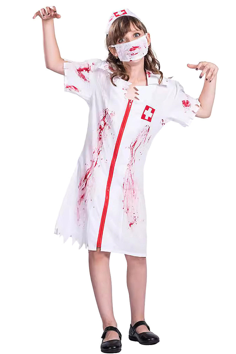 Halloween Blood Nurse Costume for Role Play