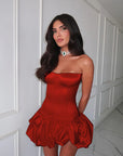 Chic Strapless A-Line Dress for Women