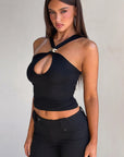 Women's Sexy Metal Decor Cami Top for Spring Summer