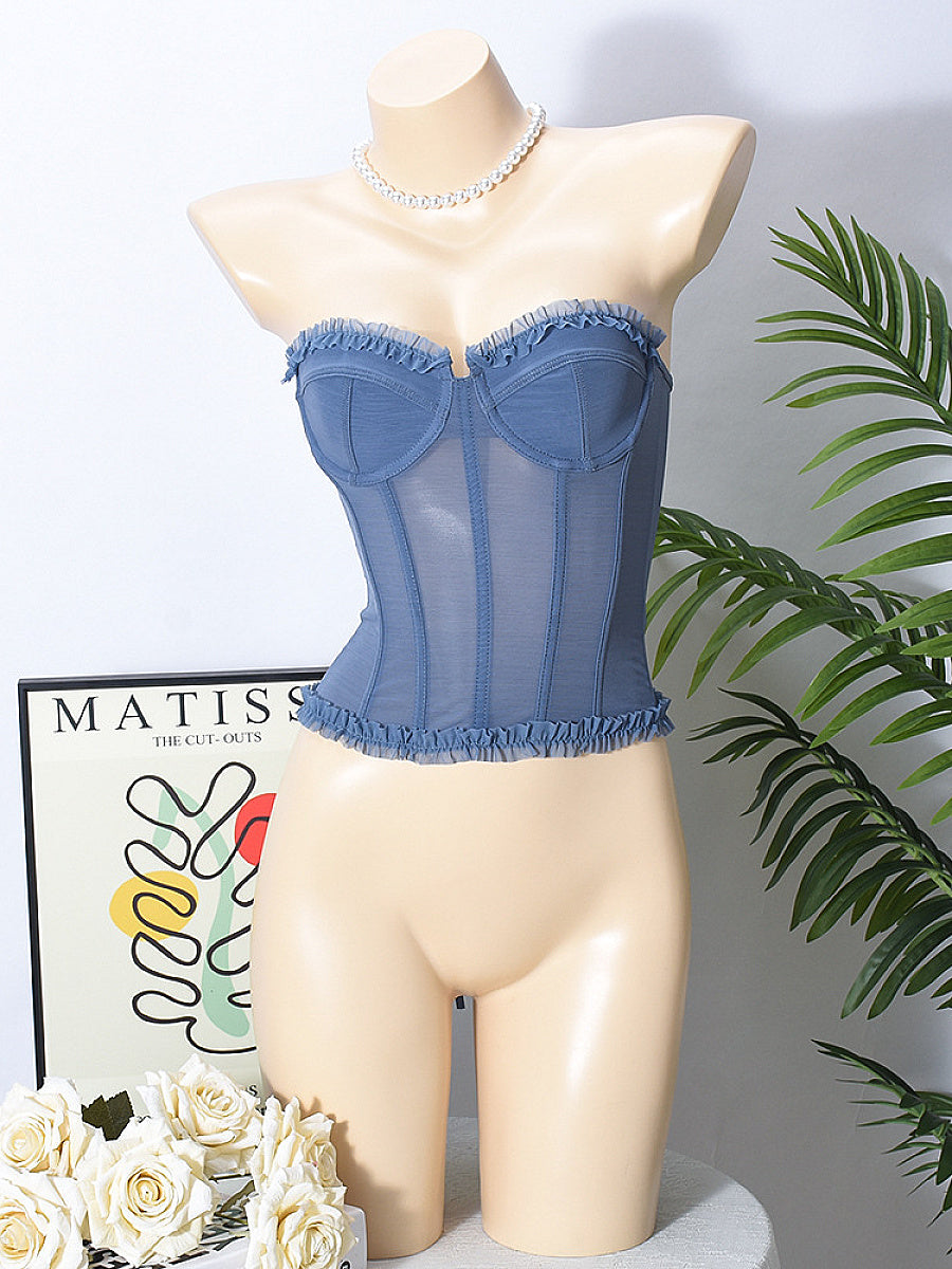 Lace Sexy French Style Sweetheart Top
