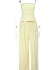 Casual Summer Pants Set with Sleeveless Top