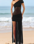 Summer Beach Travel Asymmetrical Dress