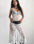Summer White Lace Dress for Women