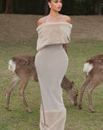 Elegant Off-Shoulder Bodycon Dress for Fall