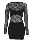 Autumn Women's Lace Top and Skirt Set