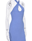 Stylish Summer Dress with Hollow Back Design