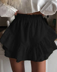 Summer High Waist Ruffle Cake Skirt