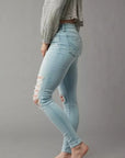 Women's Slim Fit Stretchy Ripped Jeans
