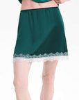 Summer Lace Trim A-Line Skirt for Women