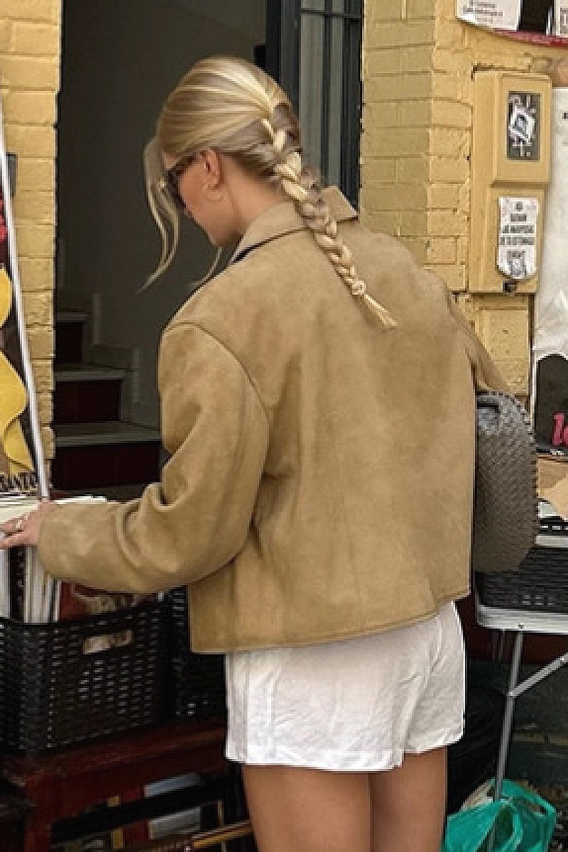 Fashionable Suede Jacket for Women