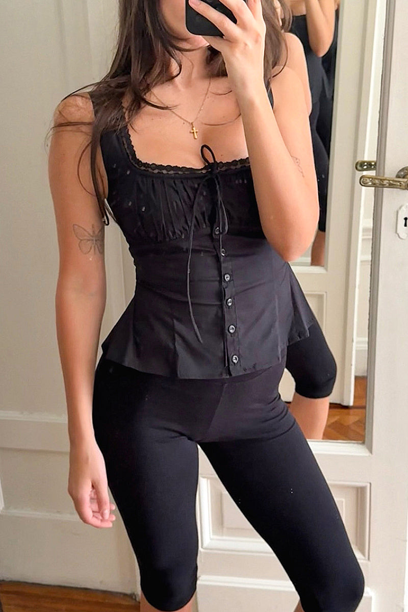 Fashionable Casual Square Neck Tank Top for Women