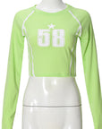 Trendy Women's Long Sleeve T-Shirt with Print
