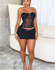 Fashionable Women's Two-Piece Set with Sheer Design
