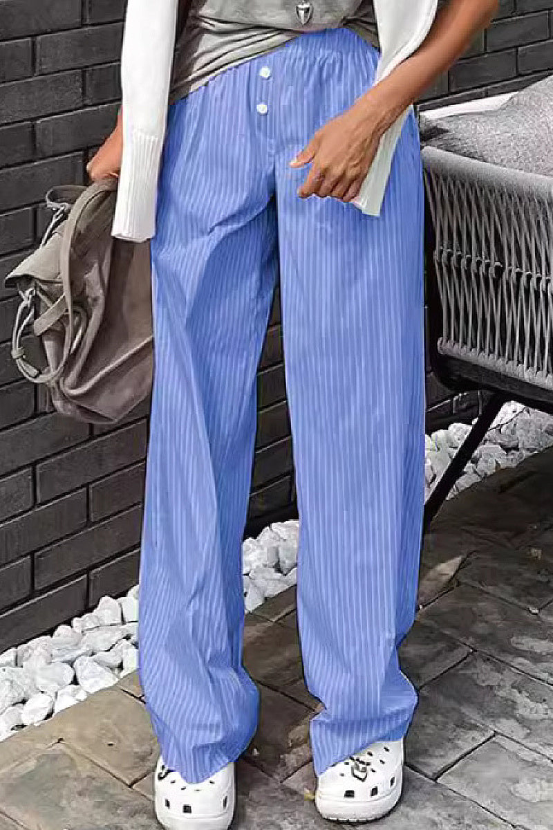 French Style Loose Wide Leg Pants for Women