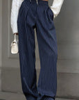 High Waist Straight Leg Wide Leg Pants for Women