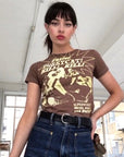 Trendy Short Sleeve Crop Top for Women