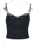 Summer Slim Fit Sheer Lace Camisole Top