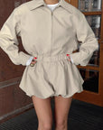 Trendy Lapel Coat Set for Women