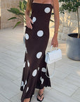 Chic Polka Dot Print A-Line Dress